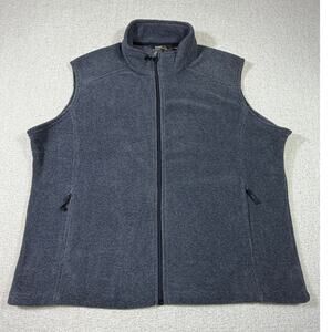 Core365 NWT Women's 3XL Gray Zip Front Fleece Vest Lightweight Layering Outdoor